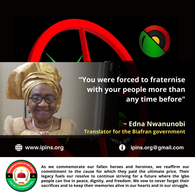 Edna Nwanunobi on Biafra Memorial Day