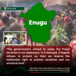 Fulani Herdsmen Terrorism Creeps into Igbo-Biafra: A Wake-Up Call for the Igbo-Biafra (South-East Region)